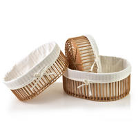 BROTKORB Will 3er Set Naturfarbe 40X30,5X16 cm Kunststoff - Naturfarben, Kunststoff (30.5/16/40cm) - Mondex