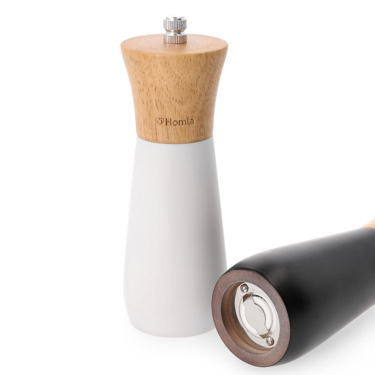 GEWÜRZMÜHLE Rubby 16 cm 2er-Set - Weiß, Kunststoff (5/16/5cm) - Homla