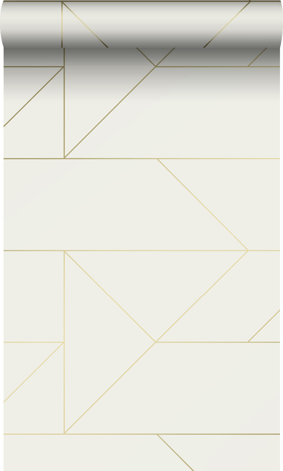 TAPETE grafische Linien 53 cm x 10.05 m - Beige, Papier (53/1000cm) - Origin Wallcoverings