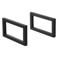 WANDKONSOLE-SET 2 TLG. Hawangen - Schwarz, Metall (40/20/3cm) - [en.casa]