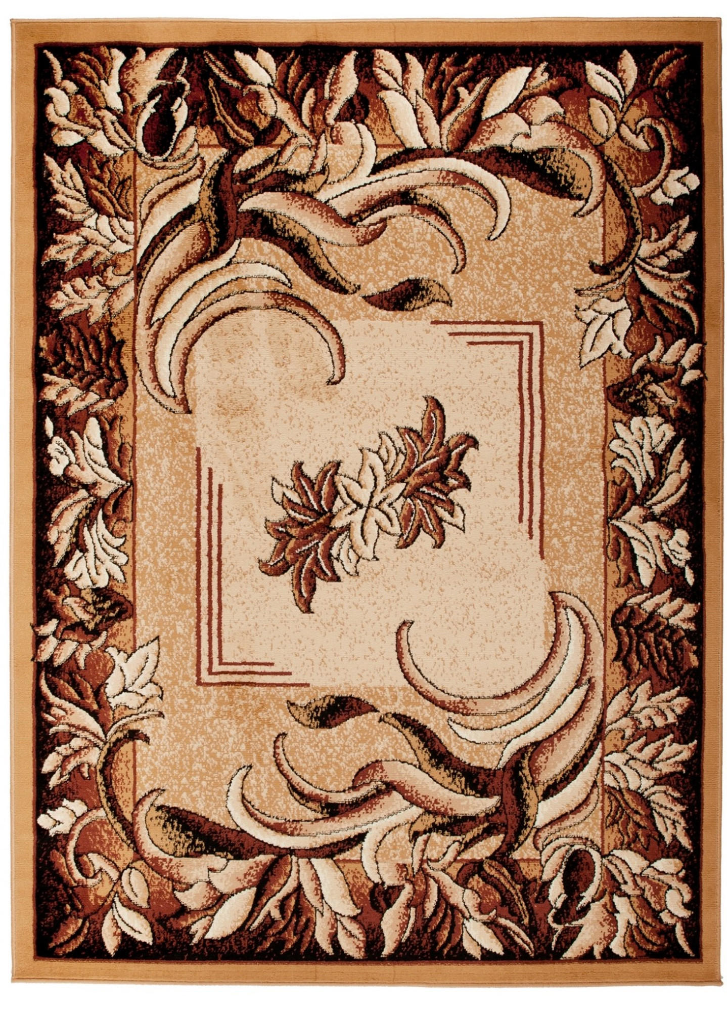 Tapiso Teppich Hellbraun, Dunkelbraun 160x220 cm