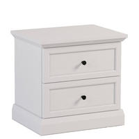 NACHTTISCH KATRIA, Weiß - Weiß, Holzwerkstoff (52/51/40cm) - KONSIMO®
