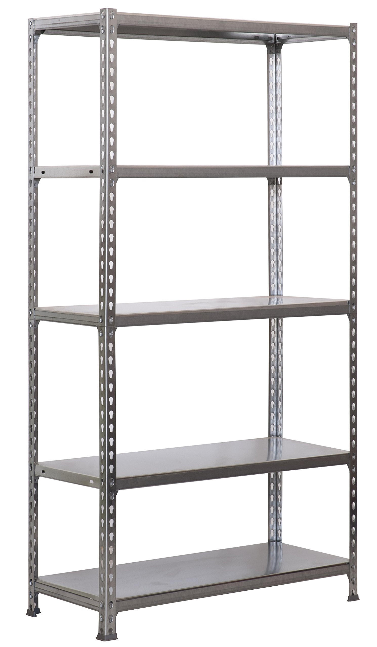 Proregal Schwerlastregal Silber 80x180x40 cm