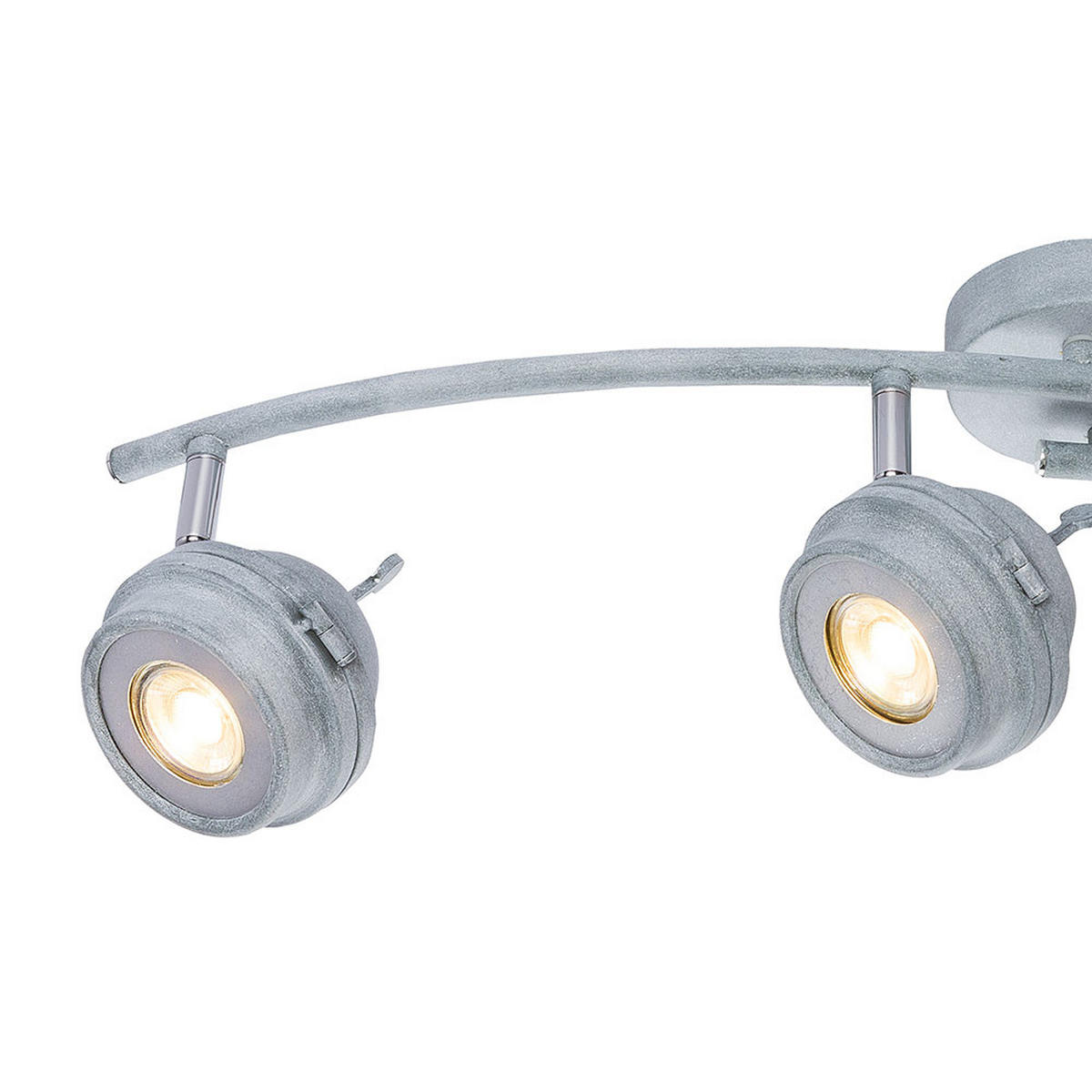 LED DECKENLEUCHTE Metall Grau Antik - Grau, Metall (64/14/16cm) - Globo Lighting