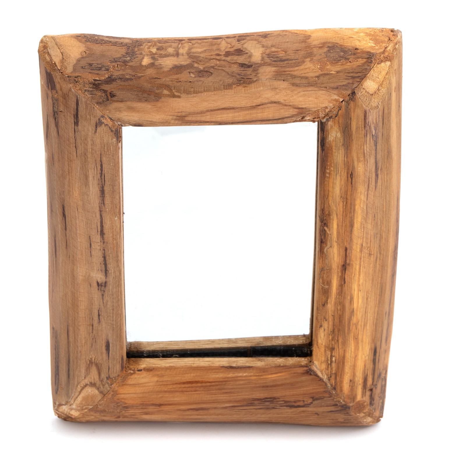 WANDSPIEGEL Base A 40x32cm, Massivholz naturfarben - Naturfarben, Holz (40/32/3cm) - CREEDWOOD