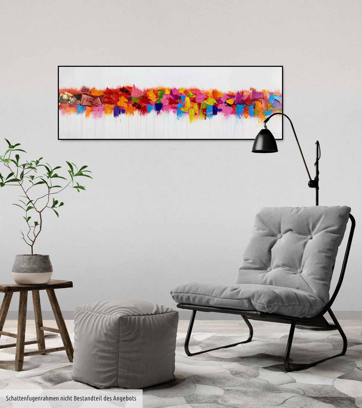 ÖLGEMÄLDE 120/40 cm - Multicolor, Holz/Textil (1.24/40cm) - KUNSTLOFT