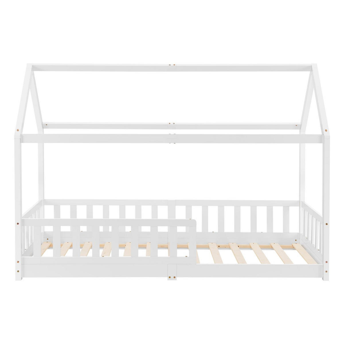 KINDERBETT Marli weiß 90x200 cm - Weiß, Holz (90/200cm) - Juskys