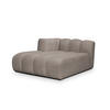 SOFAELEMENT Links Chenille Stoff Beige - Beige/Schwarz, Holzwerkstoff/Kunststoff (179/70/113cm) - Makamii