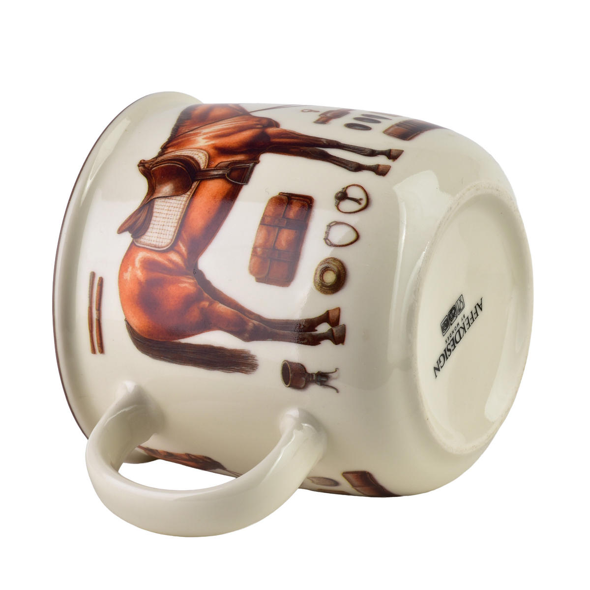 HRNEK NORMAN, 450 ml, kůň, 9,6 x 13 x 9,3 cm - hnědá, keramika (0.45L) - Mondex