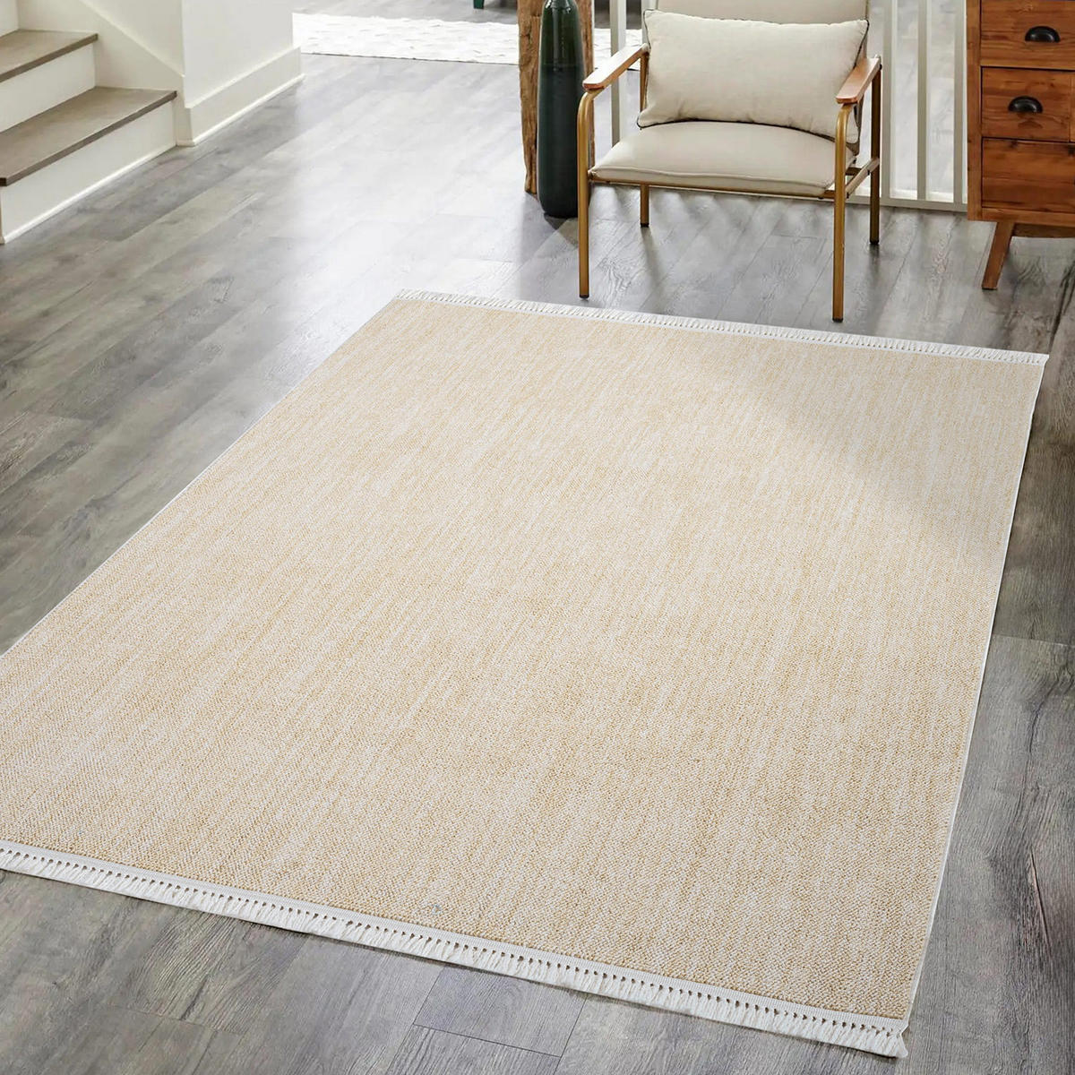 KURZFLOR-TEPPICH Clasico 0052 Gelb 200x290 cm - Gelb, Textil (200/290cm) - carpet city