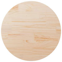 TISCHPLATTE Rund Ø90/3 Cm Massivholz Kiefer - Braun, Holz (90/90/3cm) - vidaXL