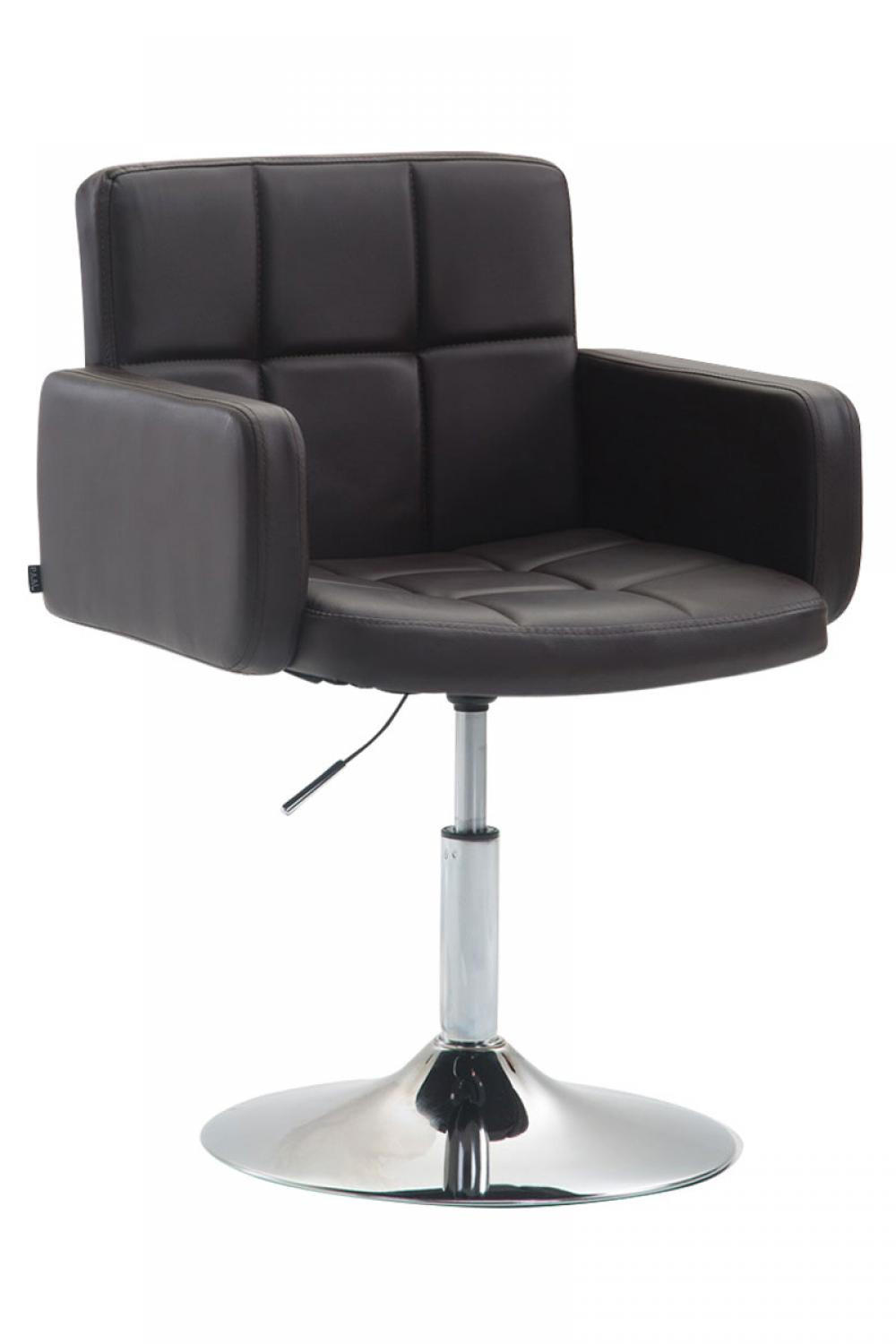 SESSEL Lederlook braun - Braun, Textil/Metall (58/80/48cm) - CLP