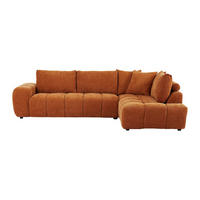 SOFA - 4 Personen - stoff - terracotta Clenali - Terracotta, Textil (294/95/102cm) - Vente-Unique
