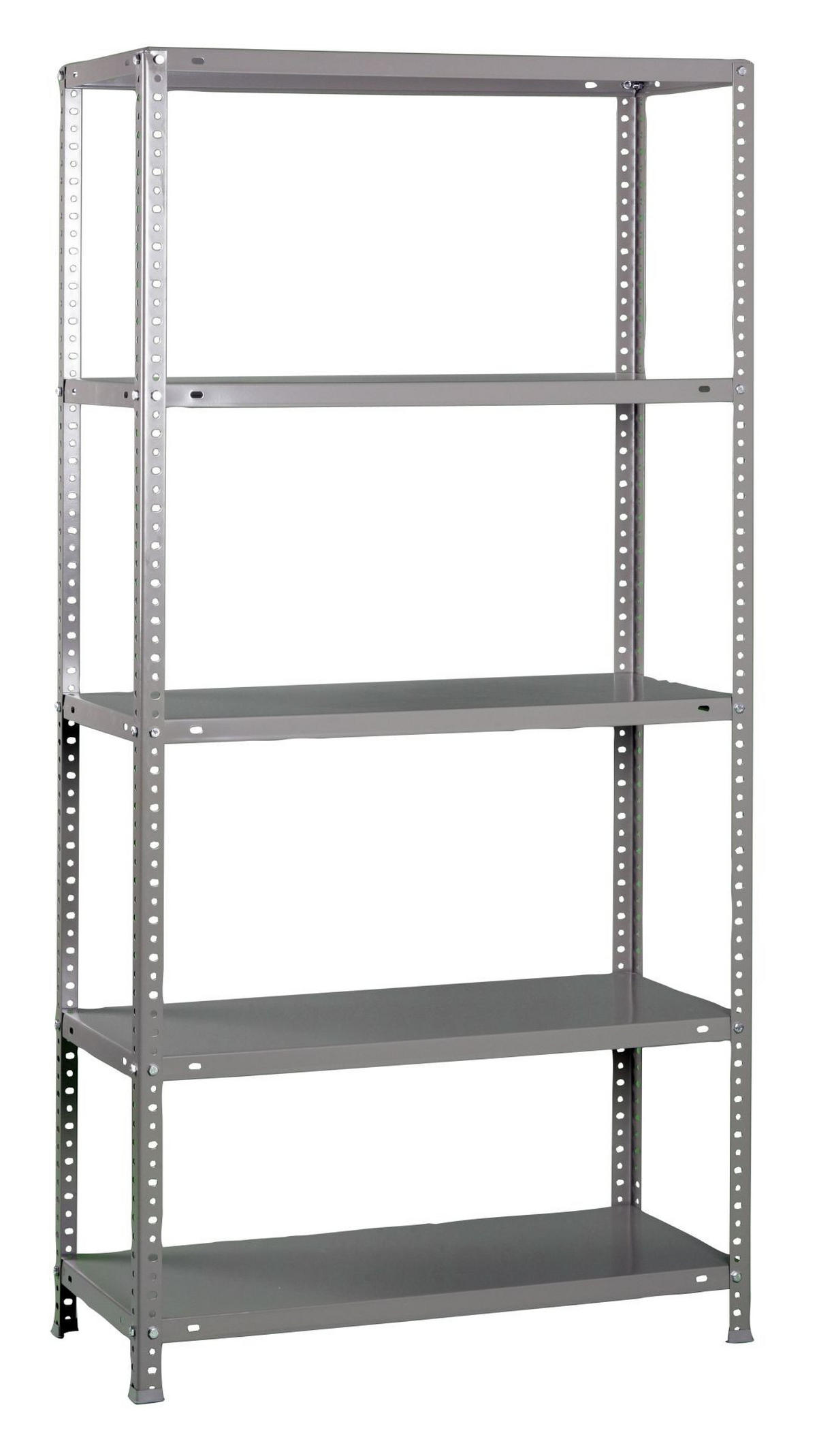 SCHRAUBREGAL PANDA | HxBxT 180x80x50cm | Fachlast 100kg | Verzinkt - Silberfarben, Metall (80/180/50cm) - PROREGAL