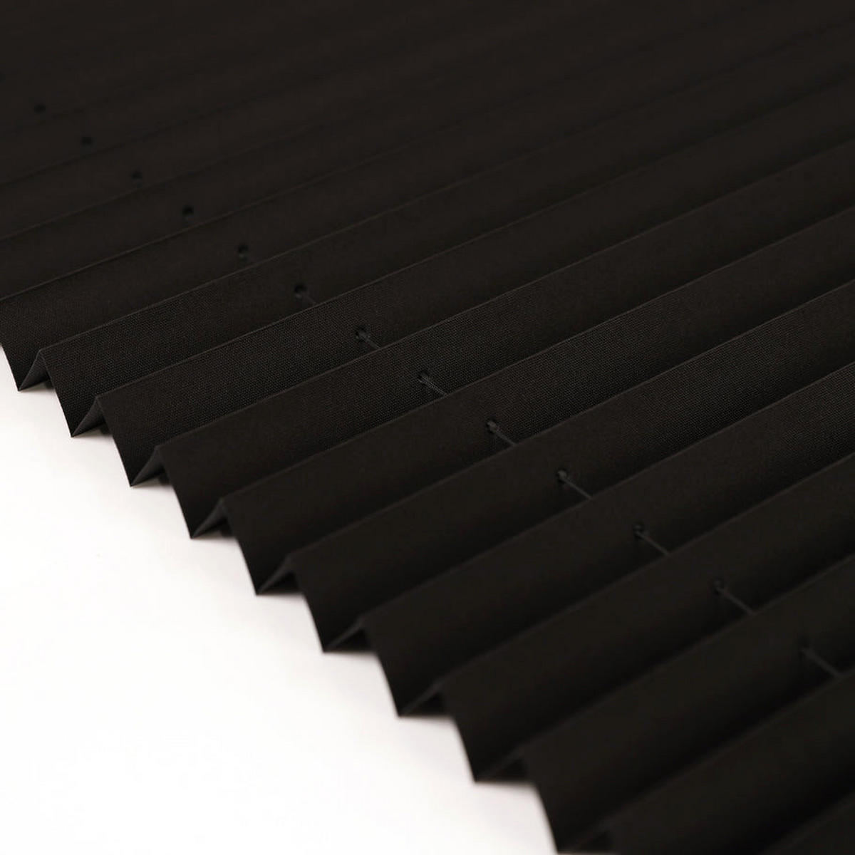 PLISSEE Basic ohne Bohren - Schwarz, Textil (70/150cm) - Deco-Raum
