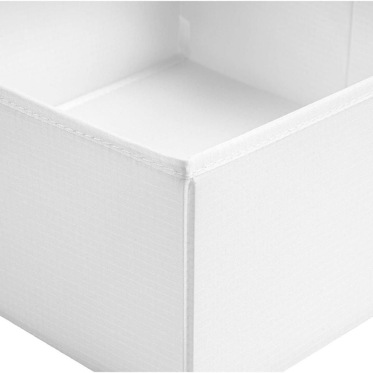 SCHUBLADEN Organizer 6er-Set Weiß - Weiß, Textil (28/13/28cm)
