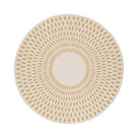 TEPPICH rund für innen und außen bunter gelb - Gelb, Textil (160/160cm) - AFK Living