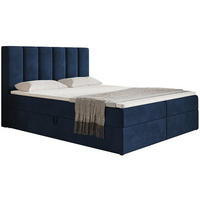 BETT Blau FOX 180x200 cm - Blau, Textil (180/200cm) - Sepro Meble