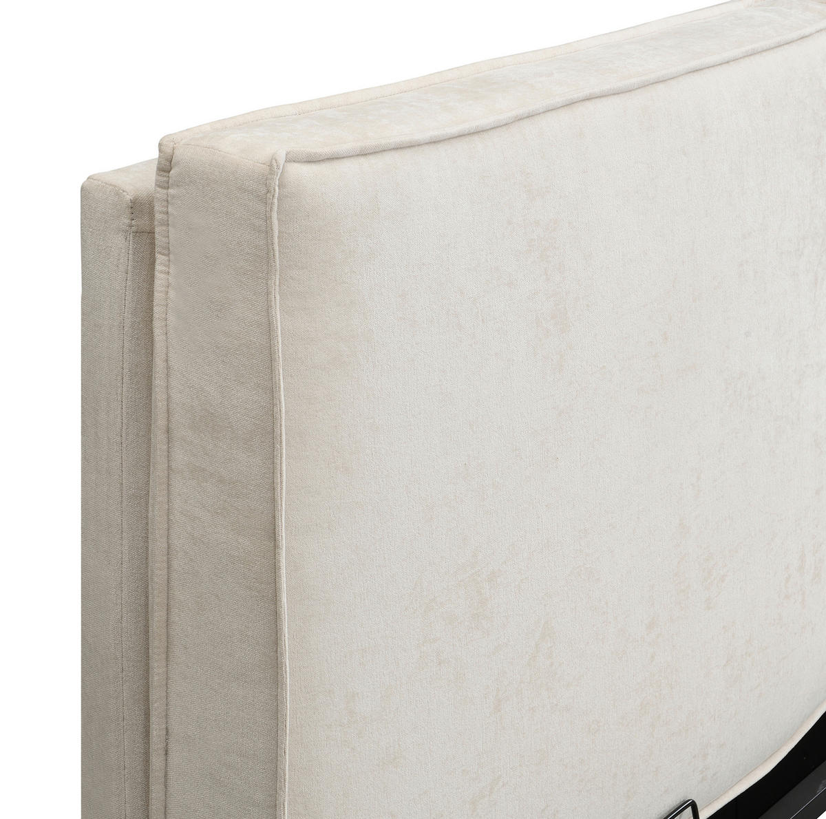 POLSTERBETT 160/200 cm mit Lattenrost, gepolstertem Kopfteil und Chenille-Bezug, Beige - Beige, Textil (160/200cm) - Redom