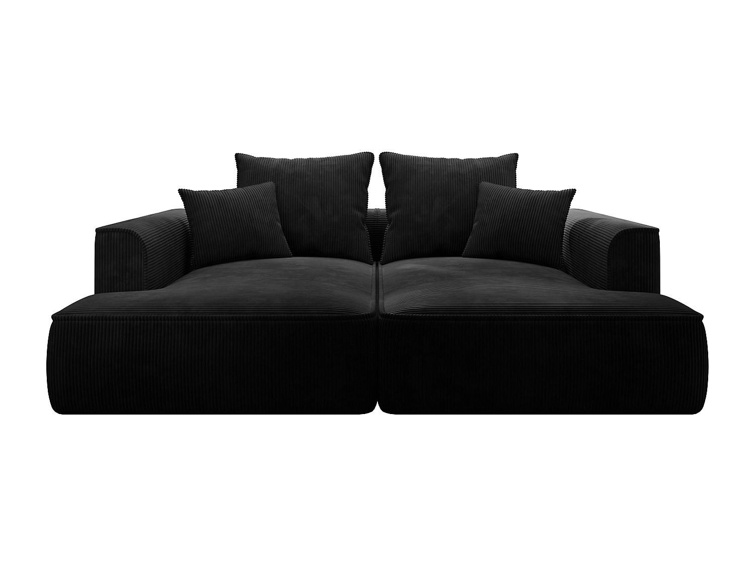 Vente-Unique Sofa Schwarz 230x67x180 cm