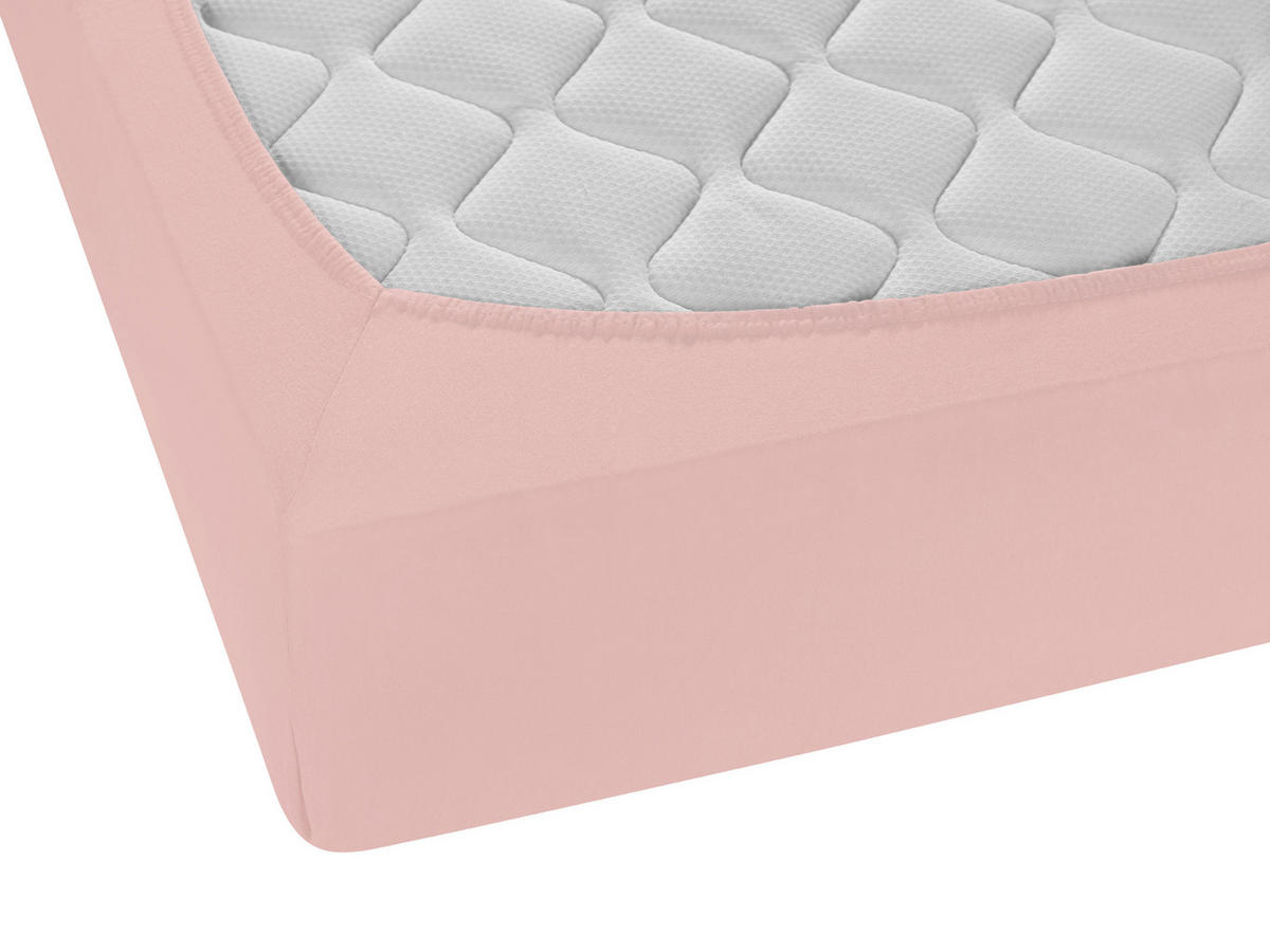 SPANNBETTTUCH Jersey koralle, 90x190 cm - 100x200 cm - Koralle, Textil (100/200cm) - biberna Sleep & Protect