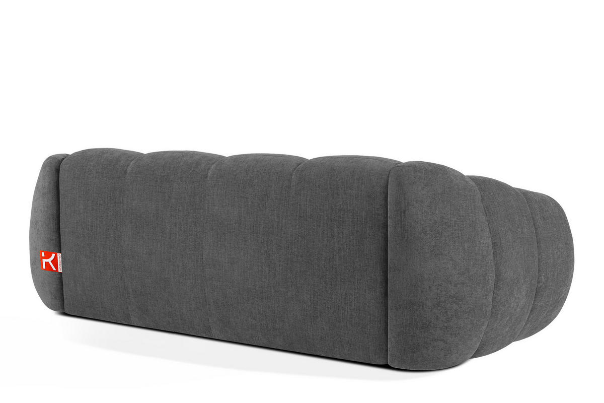 3-SITZER SOFA FLAVA, Aschgrau - Grau, Holz/Holzwerkstoff (240/76/100cm) - KONSIMO®