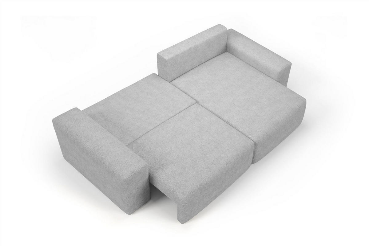ECKSOFA Arona Xs Mit Schlaffunktion - Dunkelgrau, Holzwerkstoff/Textil (255/148cm) - Fun Möbel