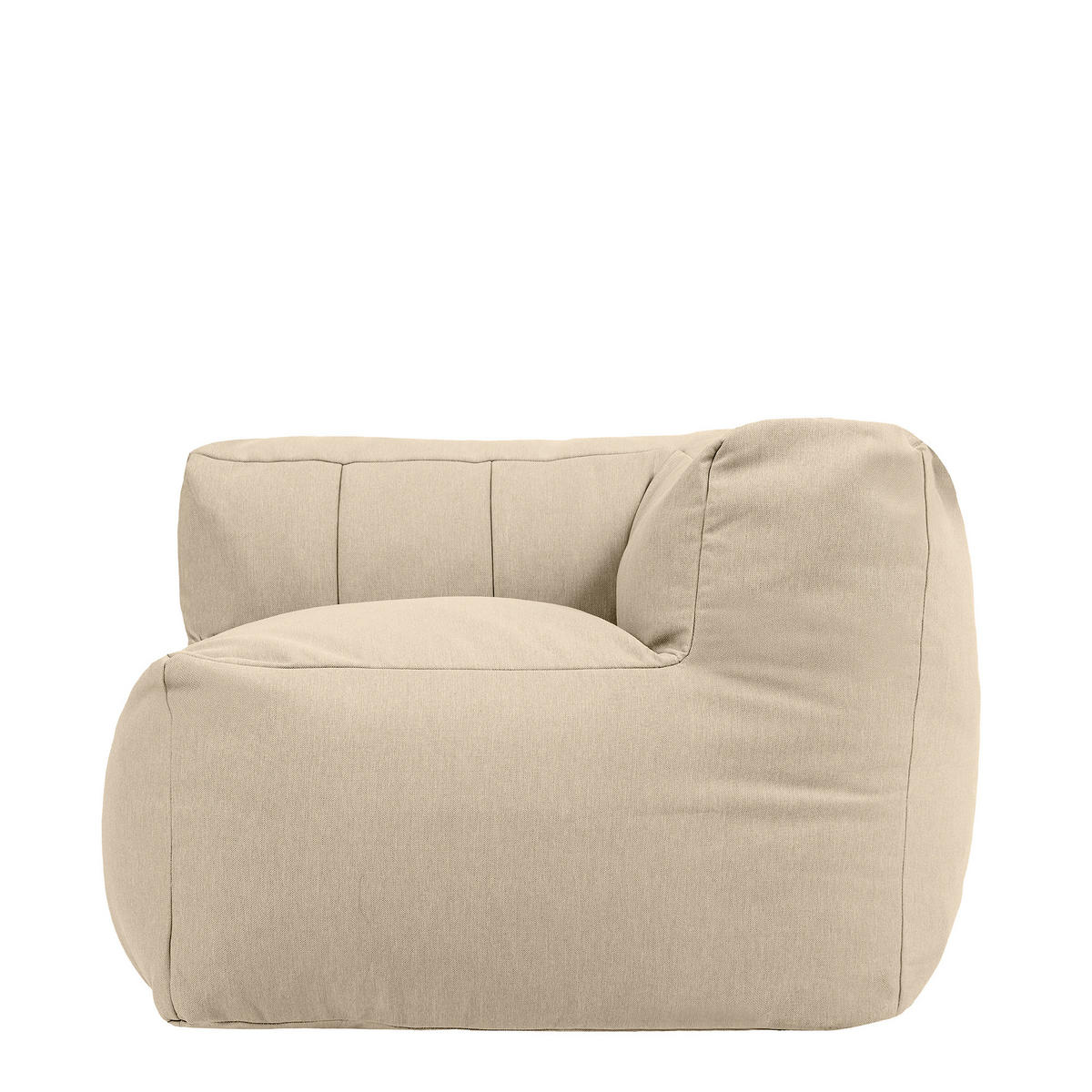 SITZSACK-SOFA Ecksessel - Beige, Textil (100/68/100cm) - icon
