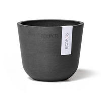 BLUMENTOPF Oslo Mini 11,4/9,5 cm Dunkelgrau - Dunkelgrau, Kunststoff (11.4/9.5cm) - Ecopots