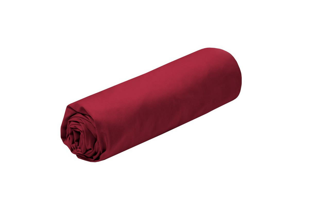 SPANNBETTLAKEN Baumwolle Elysée - Rot, Naturmaterialien (200/160cm)