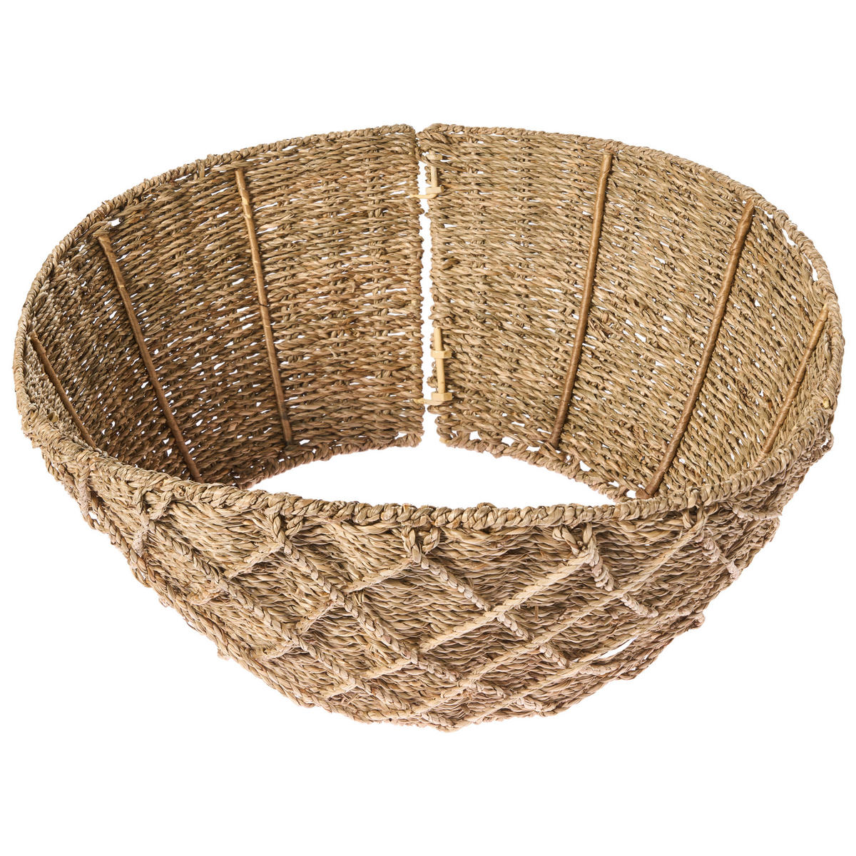 WEIHNACHTSBAUMKRAGEN 26 cm Naturfarben Bougie - Naturfarben, Naturmaterialen (26cm) - Beliani