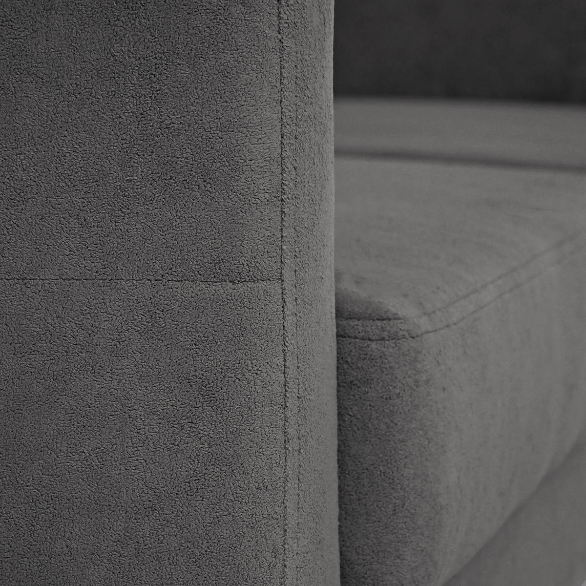 ECKSCHLAFSOFA Vinci mit universelle Ottomane, Grau - Buchefarben/Grau, Textil (236/151cm) - Beautysofa