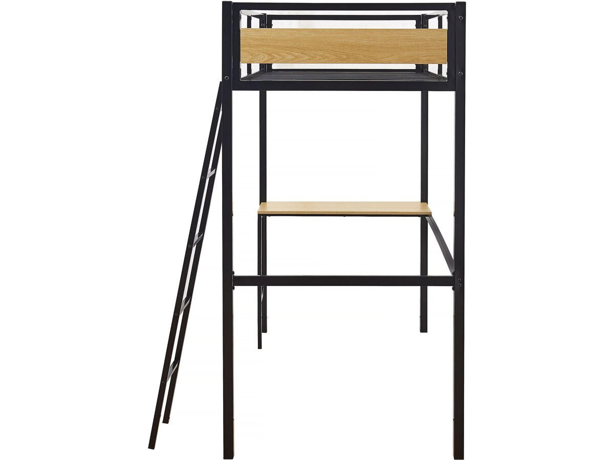 ETAGENBETT ethan Schwarz - Schwarz, Metall (190/90cm) - Habitat Garten