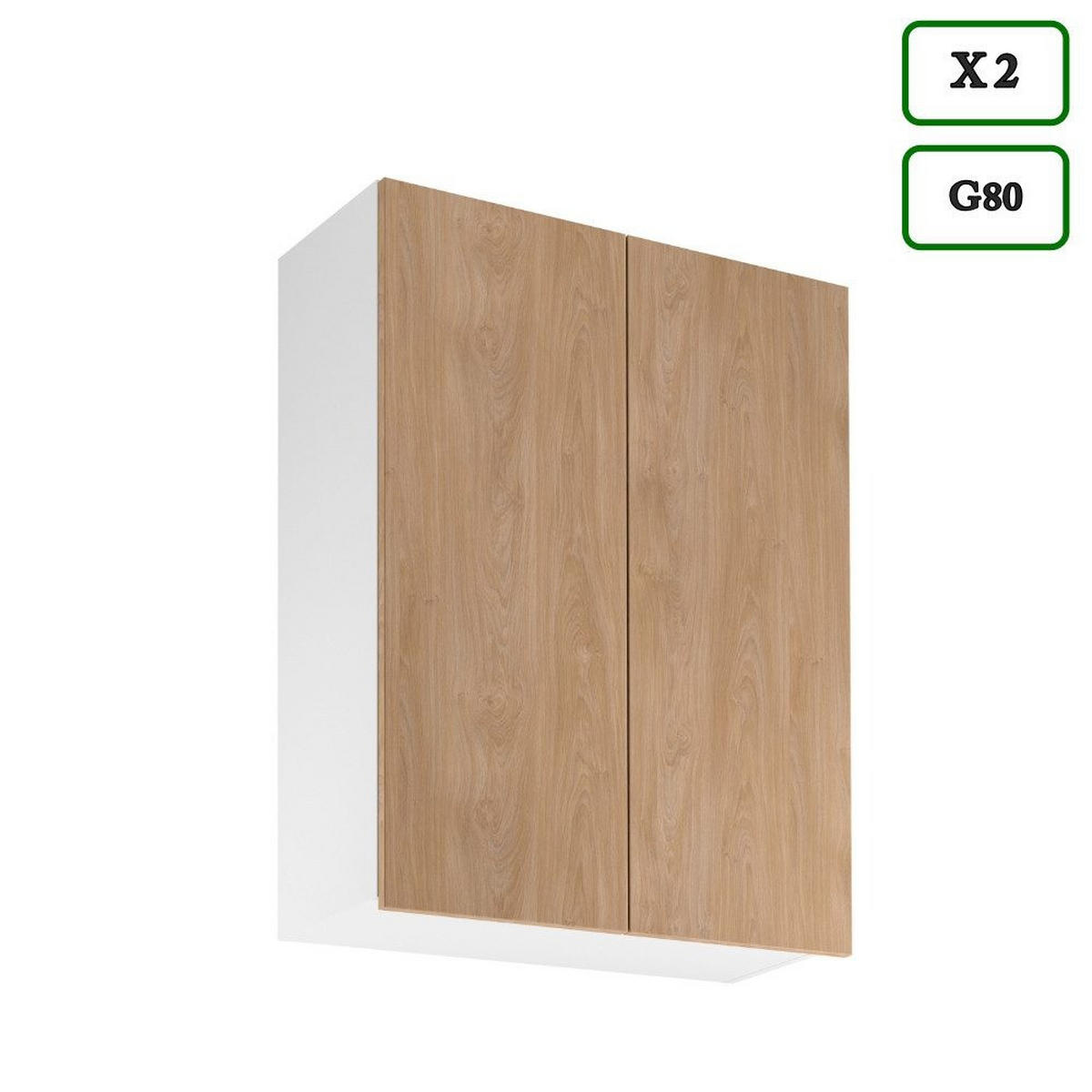 KÜCHENZEILE 400 cm –Sorento K73-M400 - in Sonoma Eiche / Weiß - Schwarz/Weiß, Holz/Metall (400/247/58cm)