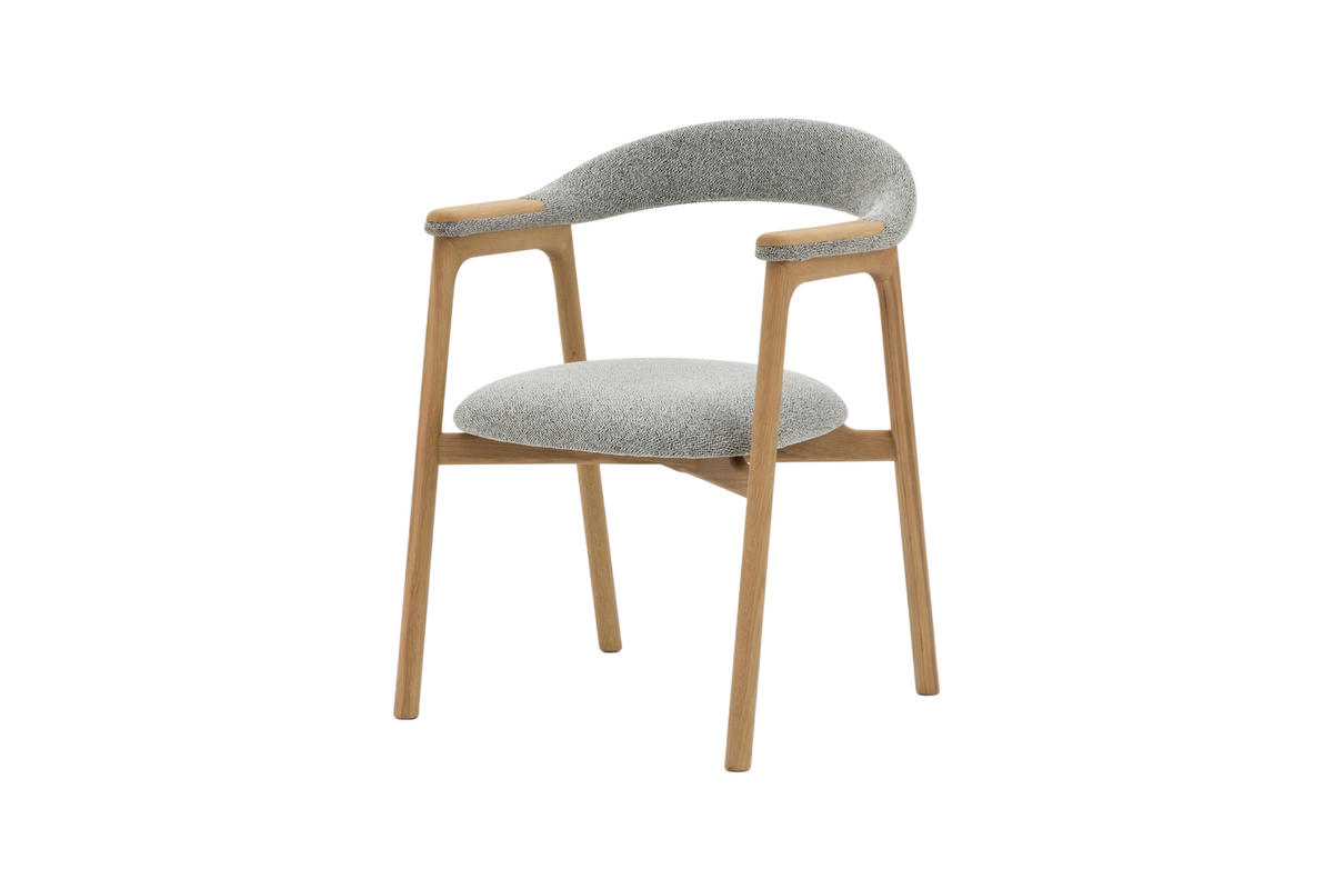 STUHL Franz, Natur Massiveiche - Beige, Holz (53/81/62cm) - WOODEK