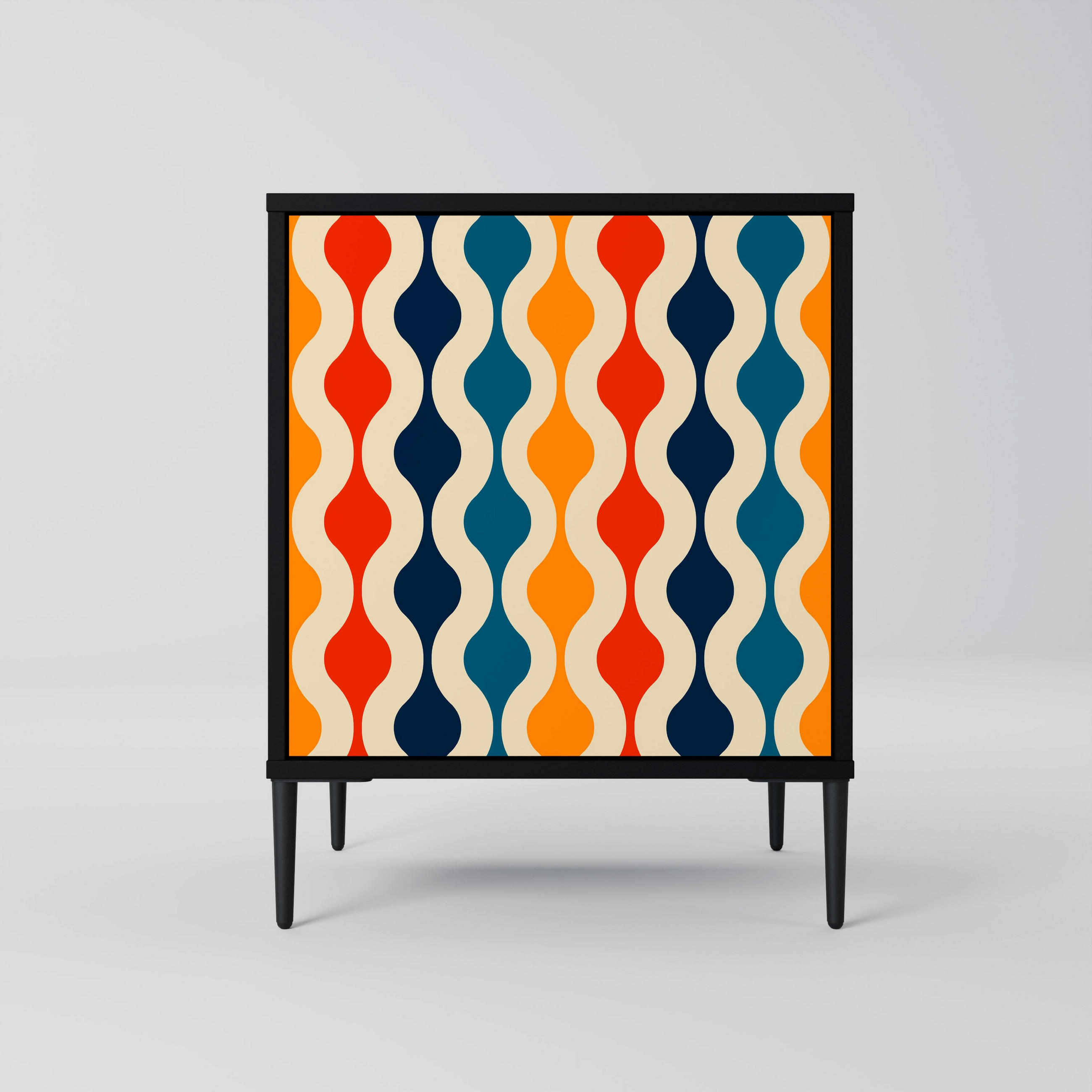 SpaceRebels Sideboard Schwarz 57.5x72.5x42 cm