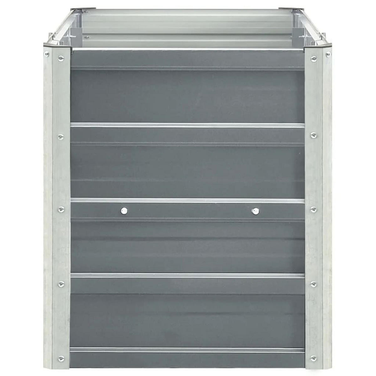 HOCHBEET für Garten OSKAR Grau 240x40x45 cm Metall - Grau, Metall (240/45/40cm) - DELUKE