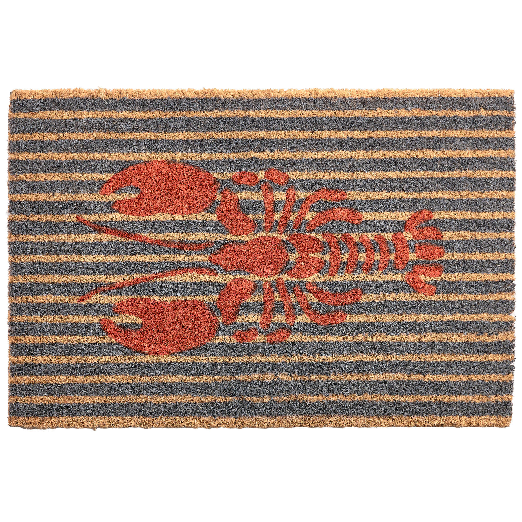 FUSSMATTE Bunt 40/60 cm Kokosfasern Iriga - Multicolor, Textil (40/60cm) - Beliani