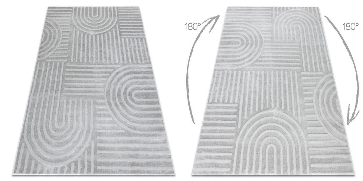 TEPPICH Balance 120/170 cm - Grau, Textil (120/170cm) - rugsX