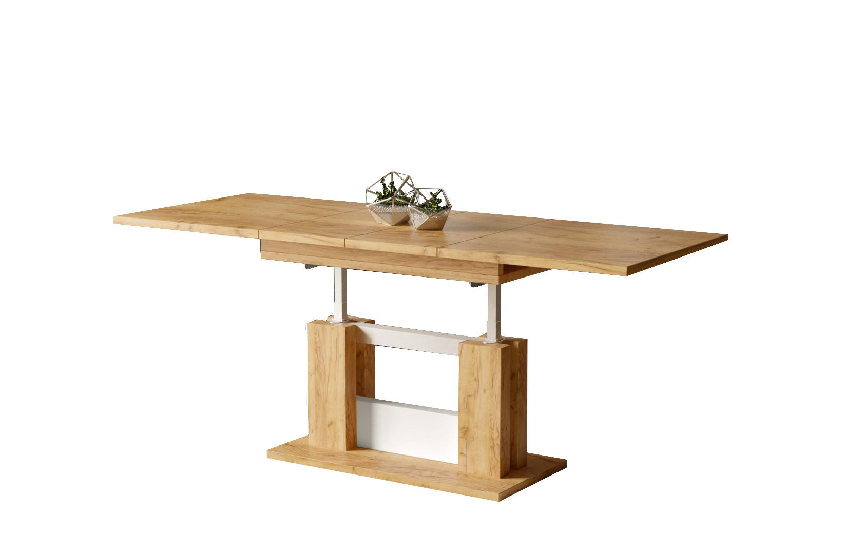 Endo-Moebel Couchtisch Eiche Bianco 65x58x110 cm
