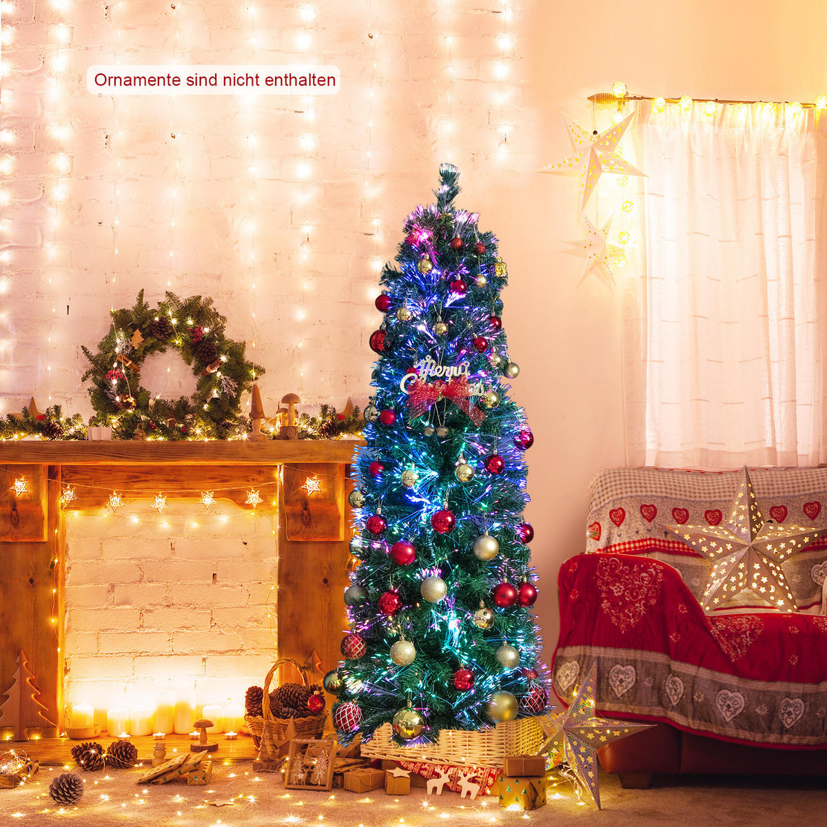 WEIHNACHTSBAUM 150cm Grün - Grün, Kunststoff (150cm) - COSTWAY