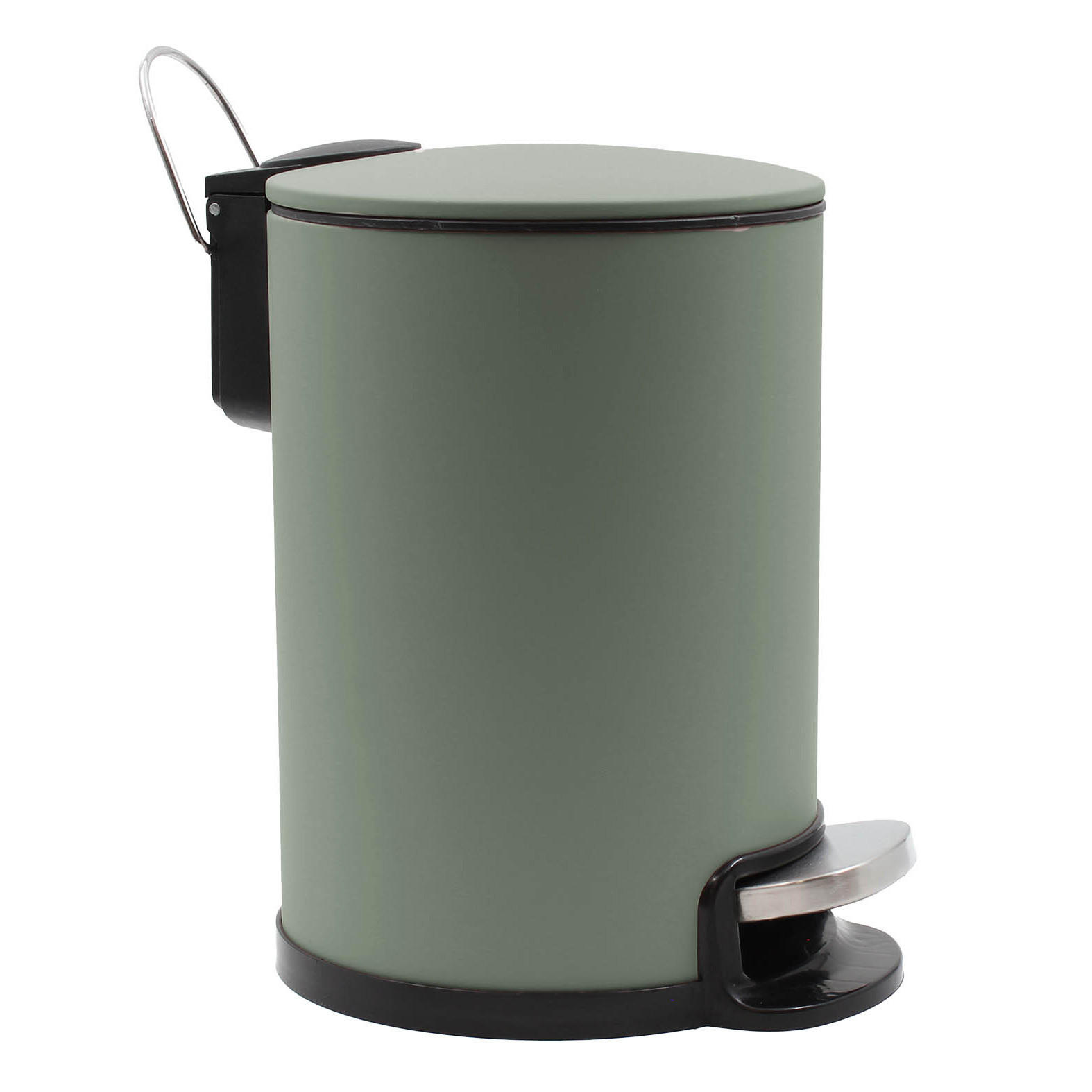 MÜLLEIMER Soft-Close 3 l Metaline - Hellgrün, Metall (20/25/17cm) - Douceur d´intérieur