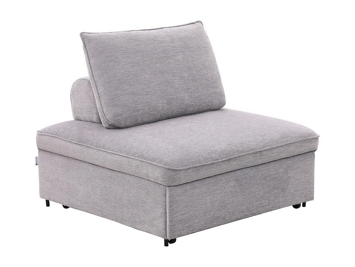 SCHLAFSESSEL - 1 Person - stoff - grau Ekavo - Grau, Textil/Metall (109/91/109cm) - Vente-Unique
