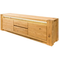 TV-BOARD Wildeiche 173x40x53 natur geölt KENT #110 - Naturfarben, Holz (173/53/40cm) - Massivmoebel24