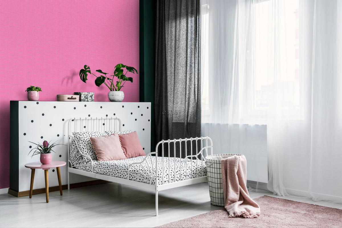 TAPETE kleine Punkte 53 cm x 10.05 m - Pink, Papier (53/0.1cm) - ESTAhome