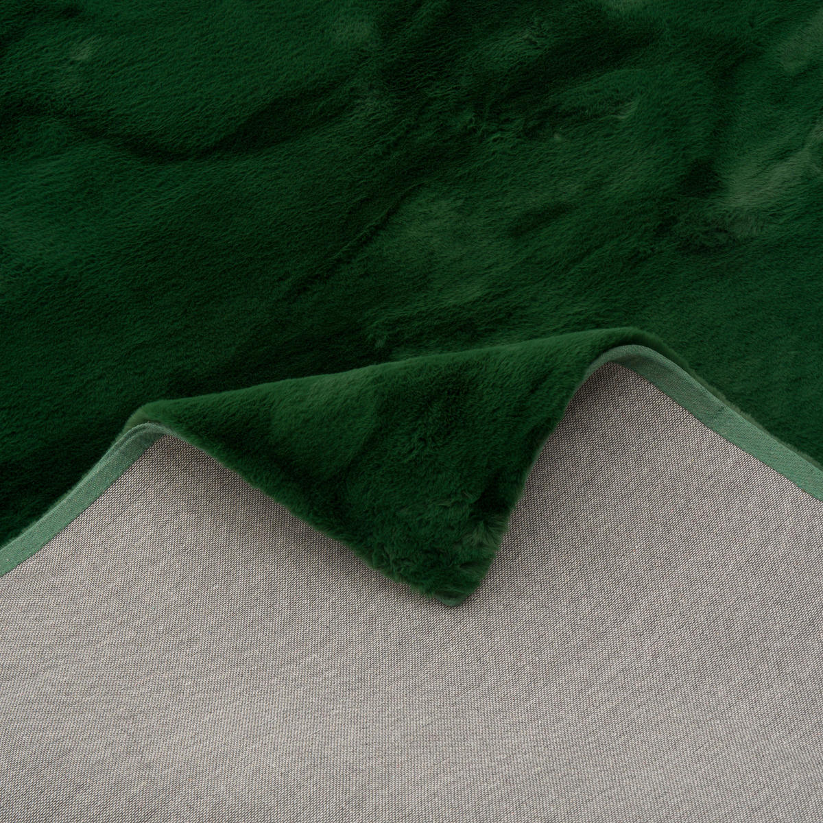 FELLTEPPICH LUXUS SUPER SOFT PLUSH - Waldgrün, Textil (70/140cm) - Pergamon