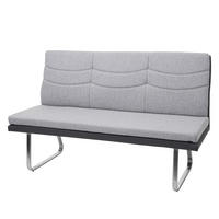 SITZBANK Grau, Schwarz - Schwarz/Grau, Textil (160/96/70cm) - MCW