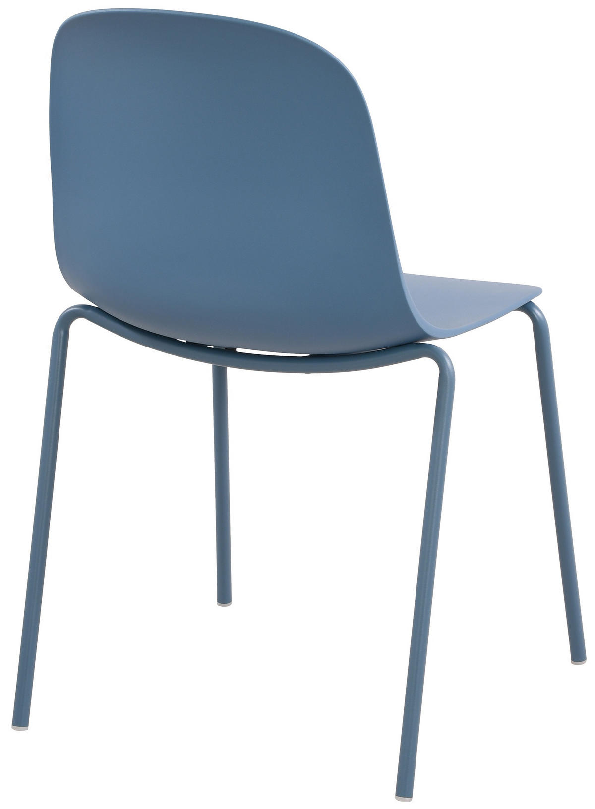 STAPELSTUHL Kunststoff blau - Blau, Kunststoff/Metall (51/85/53cm) - CLP