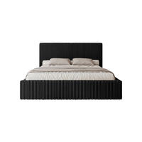 POLSTERBETT Fiugii 180x200 cm, Schwarz - Schwarz, Textil (180/200cm) - Fedve