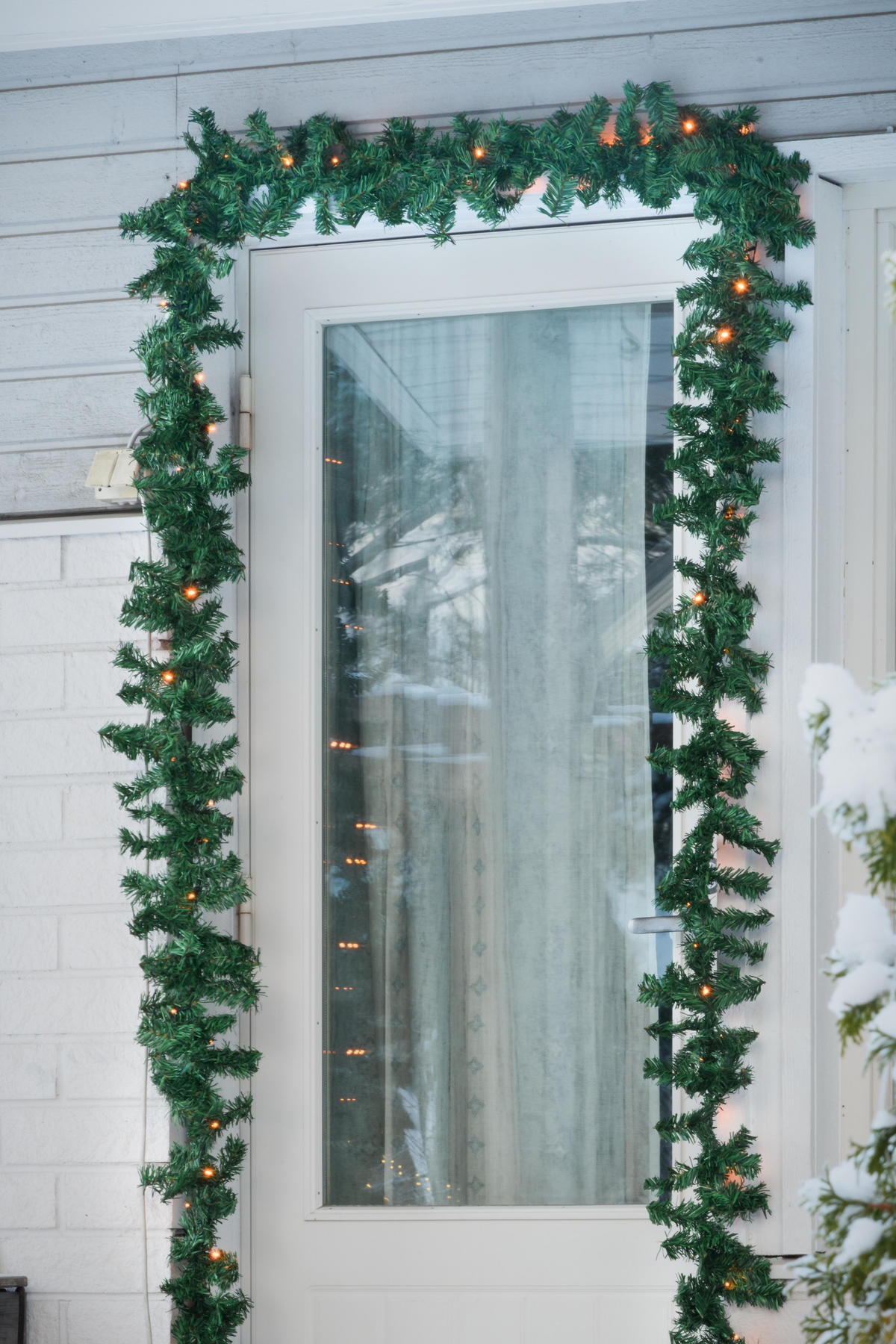 WEIHNACHTSGIRLANDE 80 LEDs 5 m warmweiß - Grün, Kunststoff (15cm)